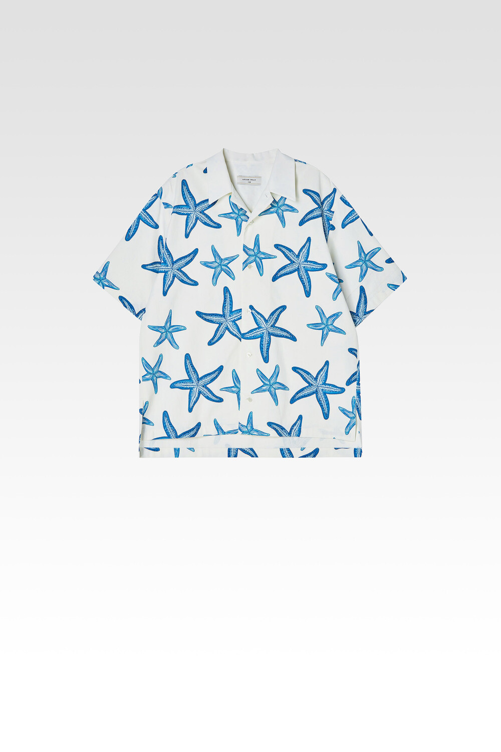 스타피쉬 오픈카라 하프 셔츠 (화이트)